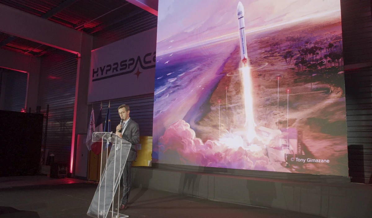 The opening of HyPrSpace’s new factory in Le Haillan.